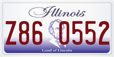 IL license plate Z860552