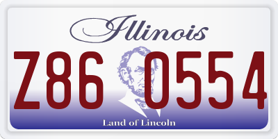 IL license plate Z860554