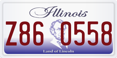 IL license plate Z860558
