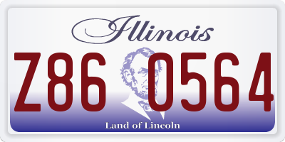 IL license plate Z860564