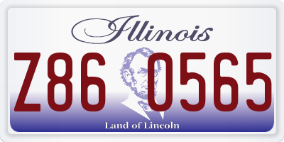 IL license plate Z860565