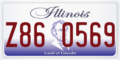 IL license plate Z860569