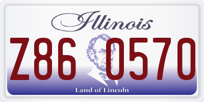 IL license plate Z860570