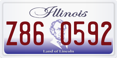 IL license plate Z860592