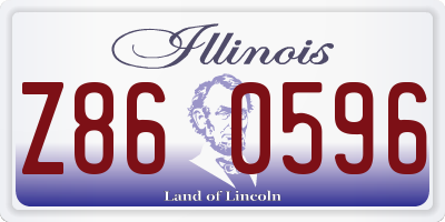 IL license plate Z860596