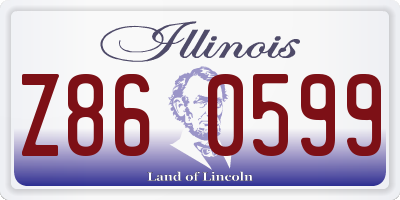 IL license plate Z860599