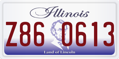 IL license plate Z860613