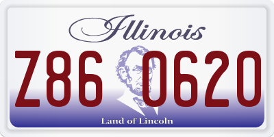 IL license plate Z860620