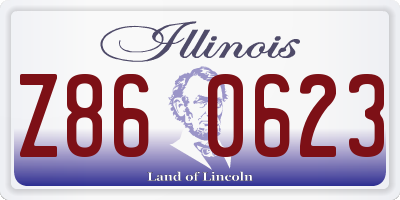 IL license plate Z860623