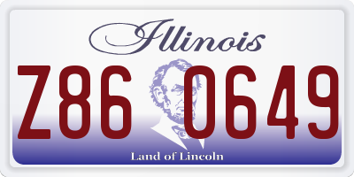 IL license plate Z860649