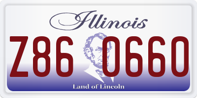 IL license plate Z860660