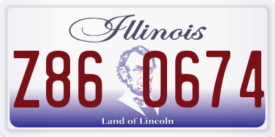 IL license plate Z860674