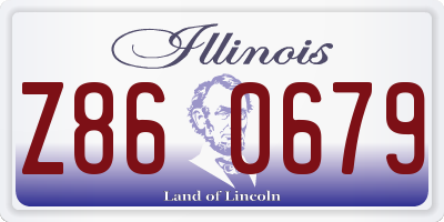 IL license plate Z860679