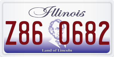 IL license plate Z860682