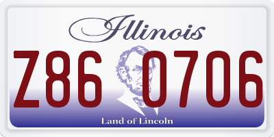 IL license plate Z860706