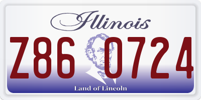 IL license plate Z860724