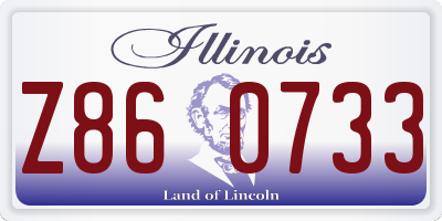 IL license plate Z860733
