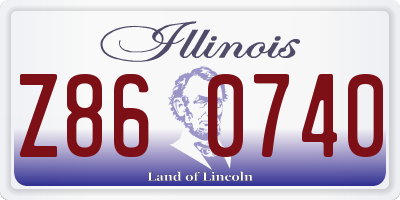 IL license plate Z860740