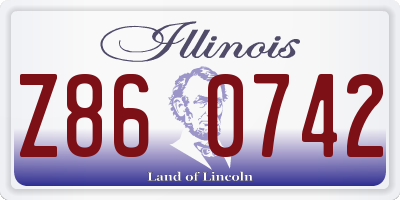 IL license plate Z860742