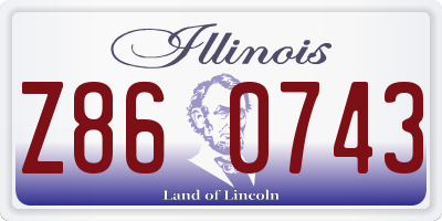 IL license plate Z860743