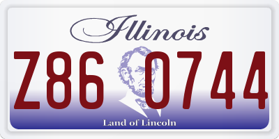 IL license plate Z860744