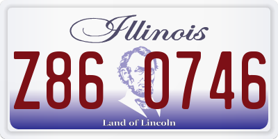 IL license plate Z860746