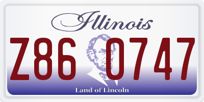 IL license plate Z860747