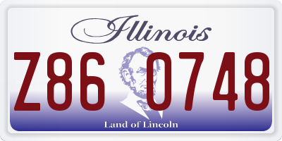 IL license plate Z860748
