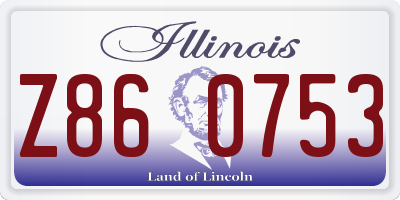 IL license plate Z860753