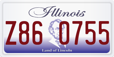 IL license plate Z860755
