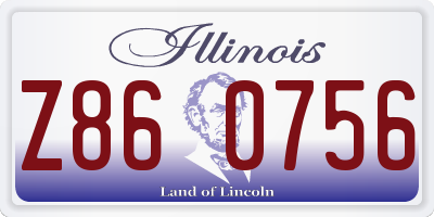 IL license plate Z860756