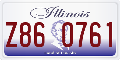 IL license plate Z860761