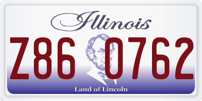 IL license plate Z860762