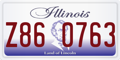 IL license plate Z860763