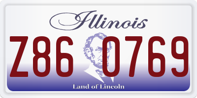 IL license plate Z860769