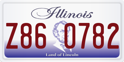 IL license plate Z860782