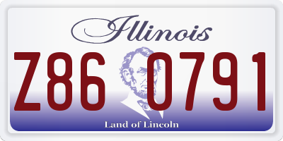 IL license plate Z860791