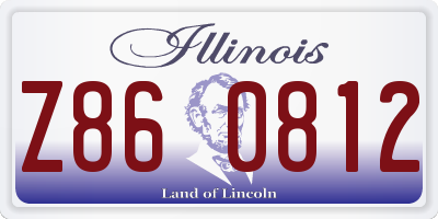 IL license plate Z860812