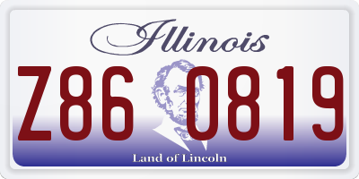 IL license plate Z860819