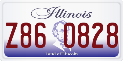 IL license plate Z860828