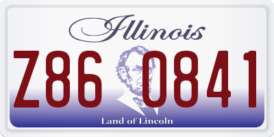 IL license plate Z860841