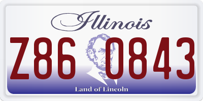 IL license plate Z860843