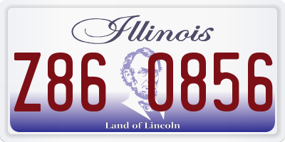 IL license plate Z860856