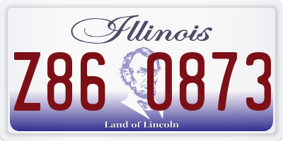 IL license plate Z860873