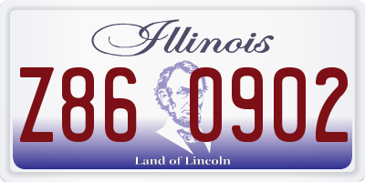IL license plate Z860902