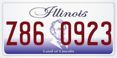 IL license plate Z860923