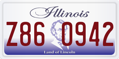 IL license plate Z860942