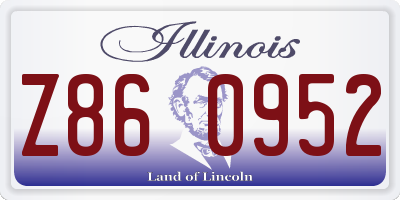 IL license plate Z860952