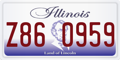 IL license plate Z860959