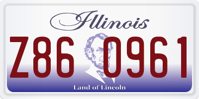 IL license plate Z860961